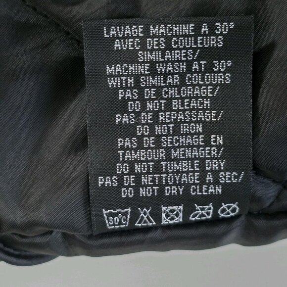 Schott NYC Jacket Flyer's Man M Black Army Type  U LS Pockets Two Way Zip Chore - Picture 10 of 16